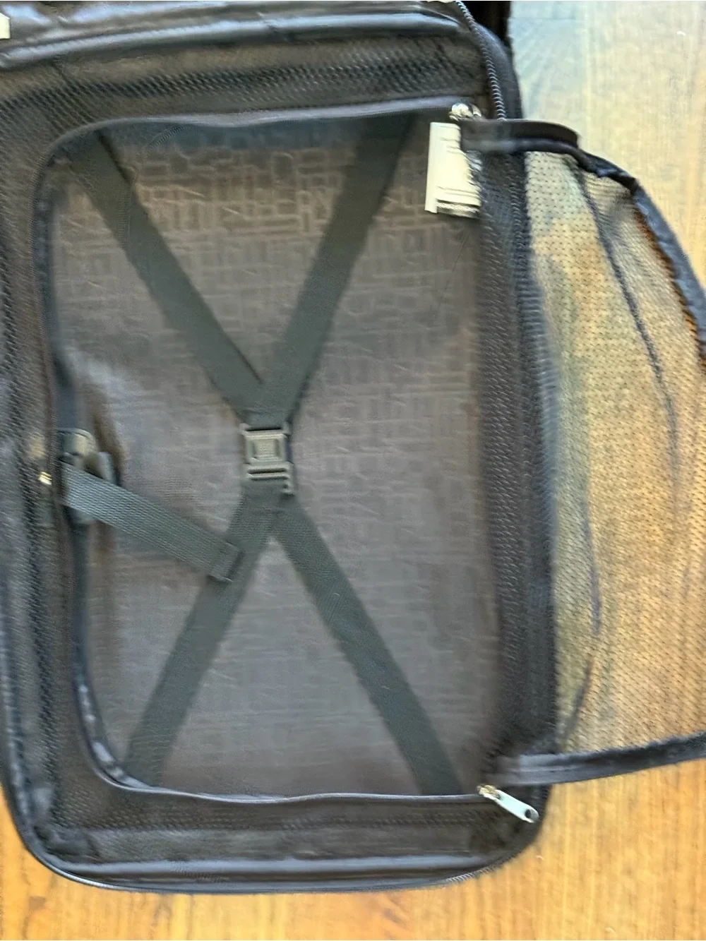 Diane Von Furstenberg DVF Black monogram Luggage 25” Carry-On suitcase